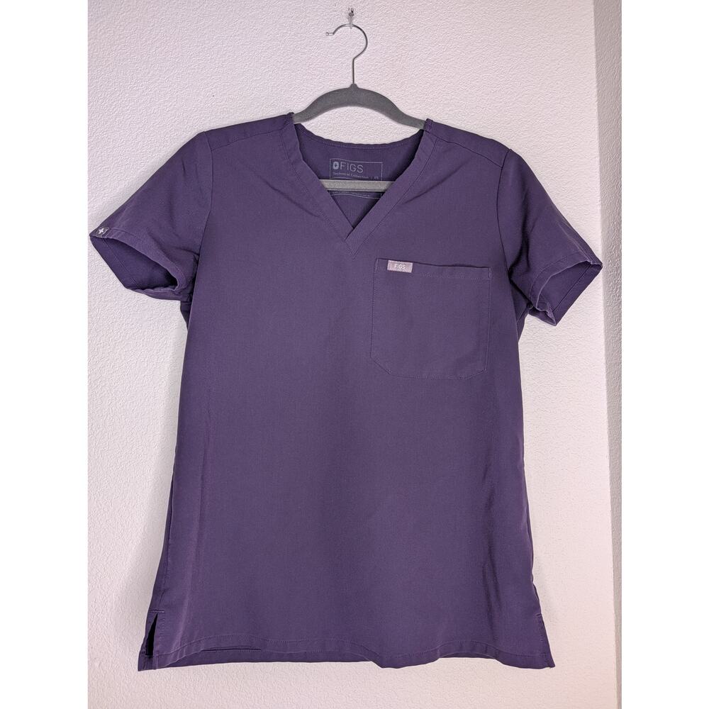Figs Catarina One-Pocket Women's Scrub Top Purple XS FW1000 Medical Healthcare